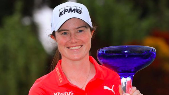 LPGA Tour star Leona Maguire receives CONGRATULATIONS from Irish president